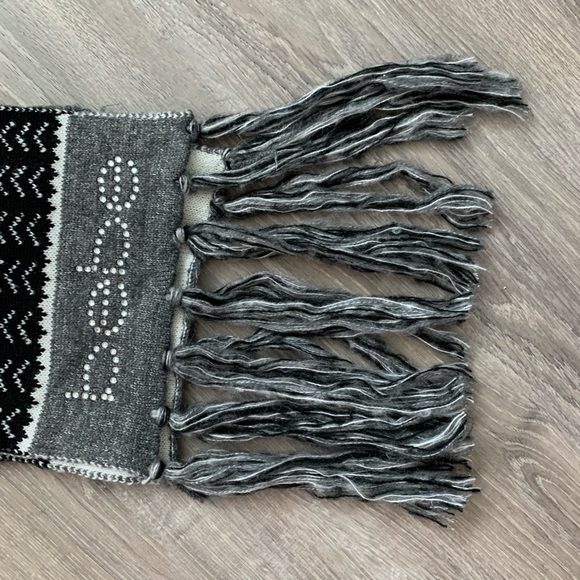 BEBE Rhinestone Scarf and Hat Set - Picture 3 of 5